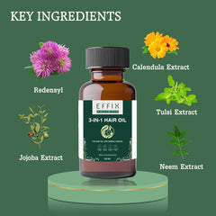 3 in 1 Hair Oil - 50ML (Pack of 2)