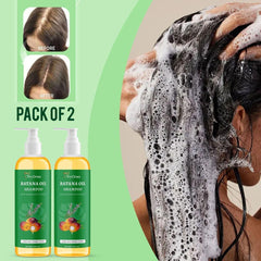TryOnes BATANA OIL SHAMPOO with Rosemary Extract (Pack of 2)