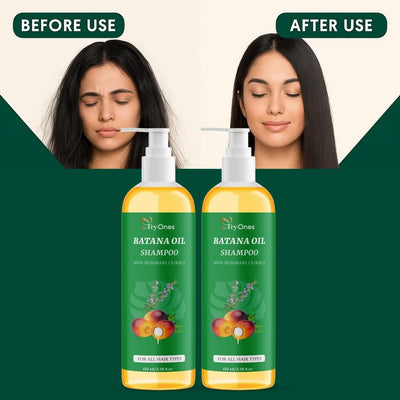TryOnes BATANA OIL SHAMPOO with Rosemary Extract (Pack of 2)